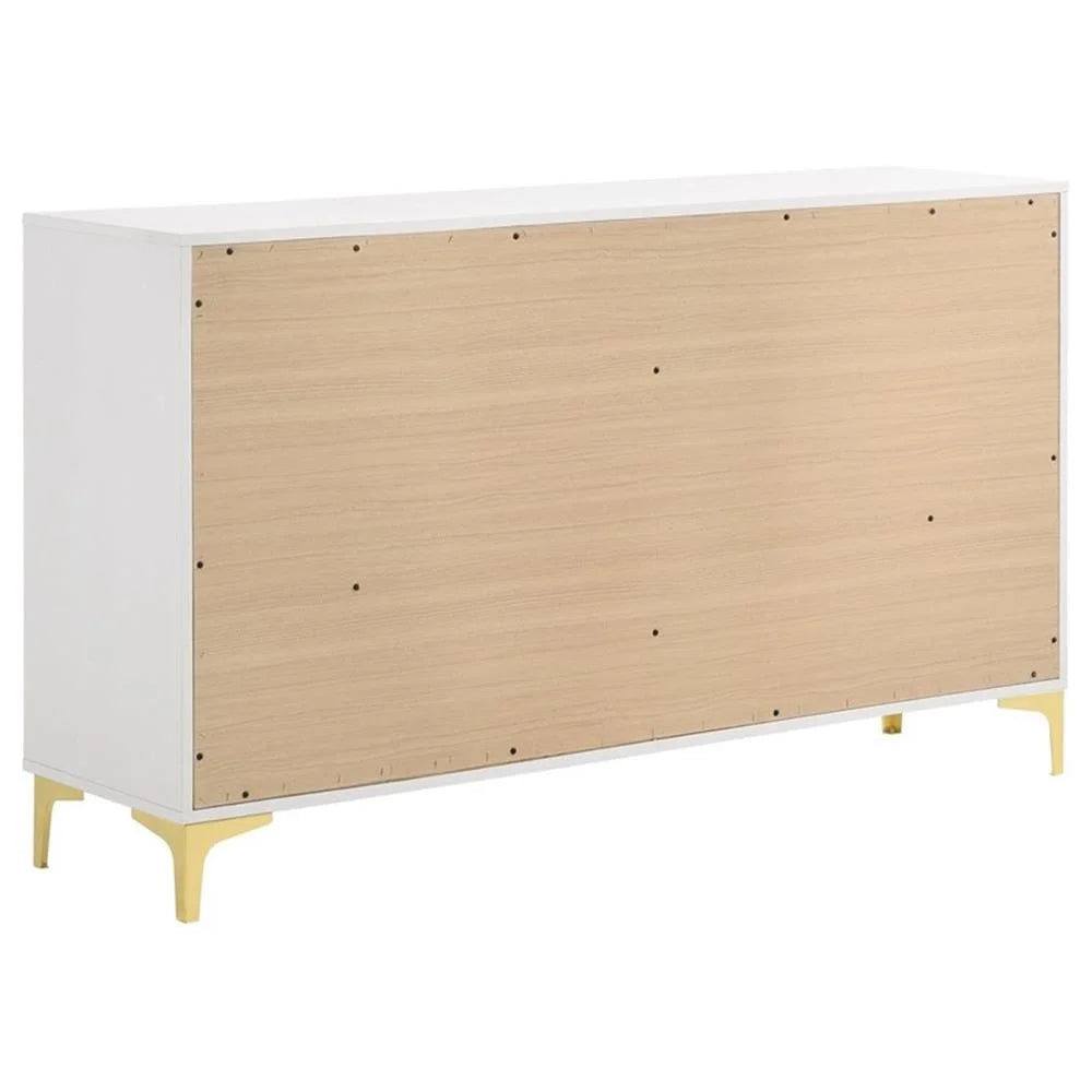 Kendall 5-Piece Eastern King Bedroom Set in White Finish