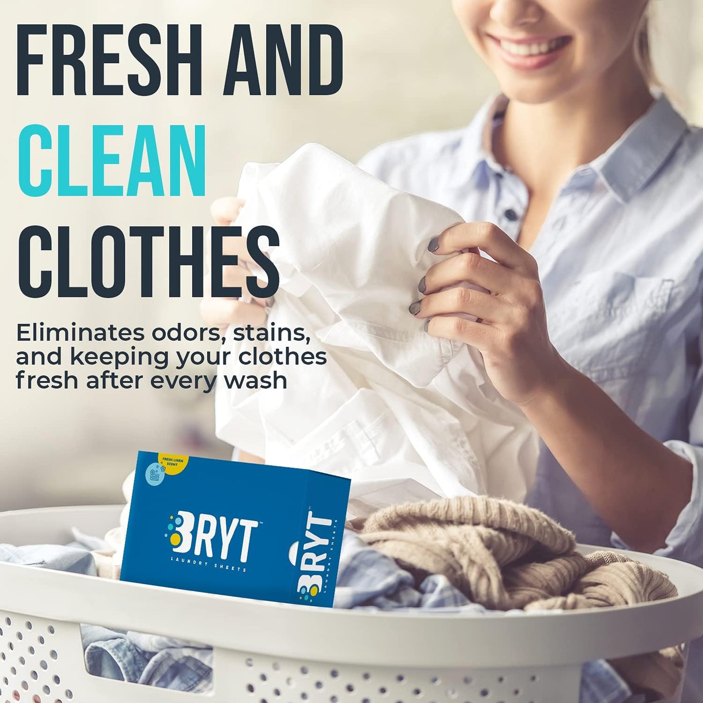 Biodegradable Laundry Detergent Sheets | Eco-Friendly, Mess-Free Strips for Home, Dorm, Travel, and Camping | Zero Waste, Plastic-Free, Fresh Linen Scent, 50 Loads