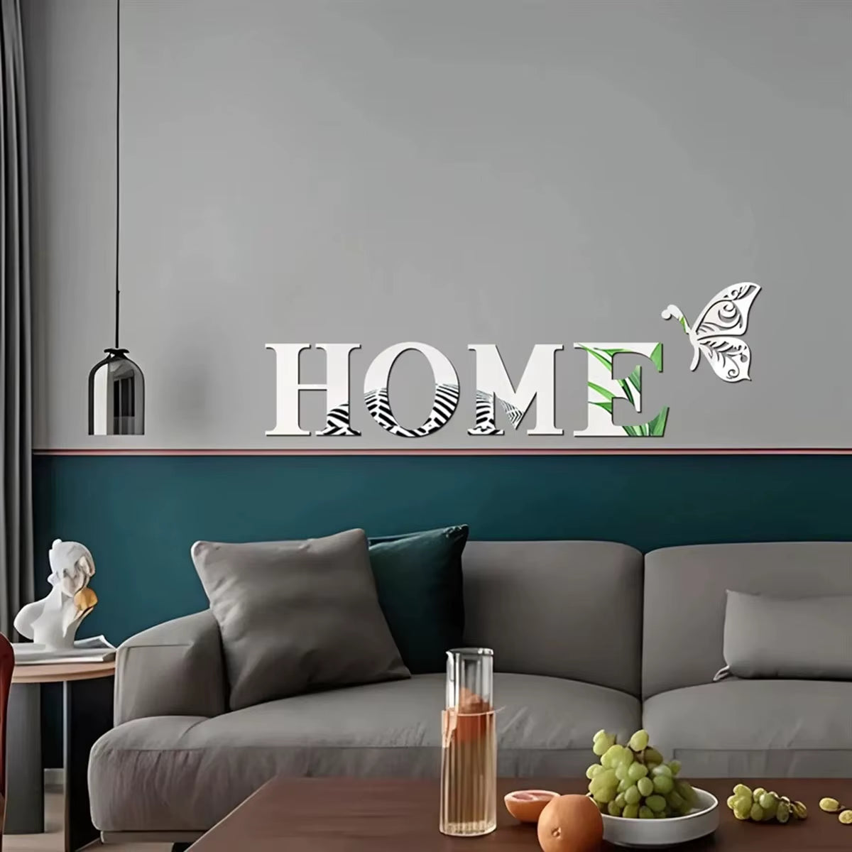 HOME Logo 3D Mirror Wall Art