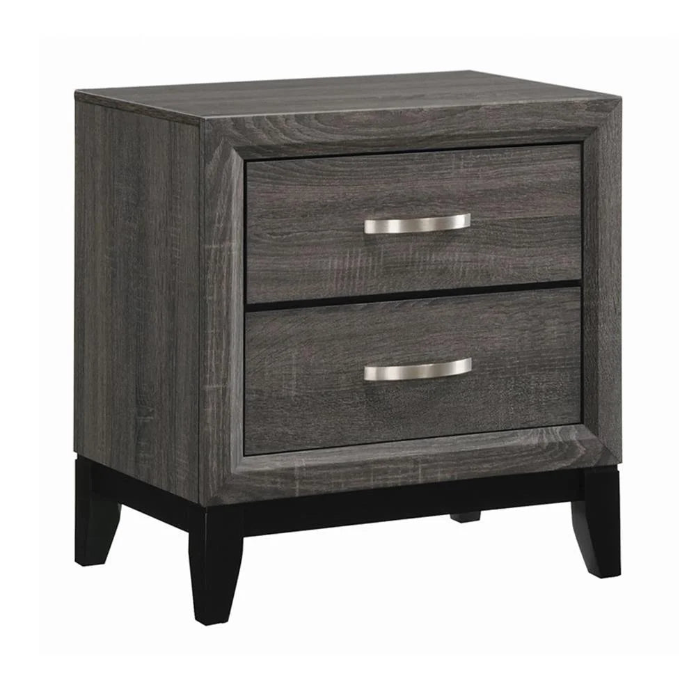 Watson Grey Oak and Black Bedroom Set