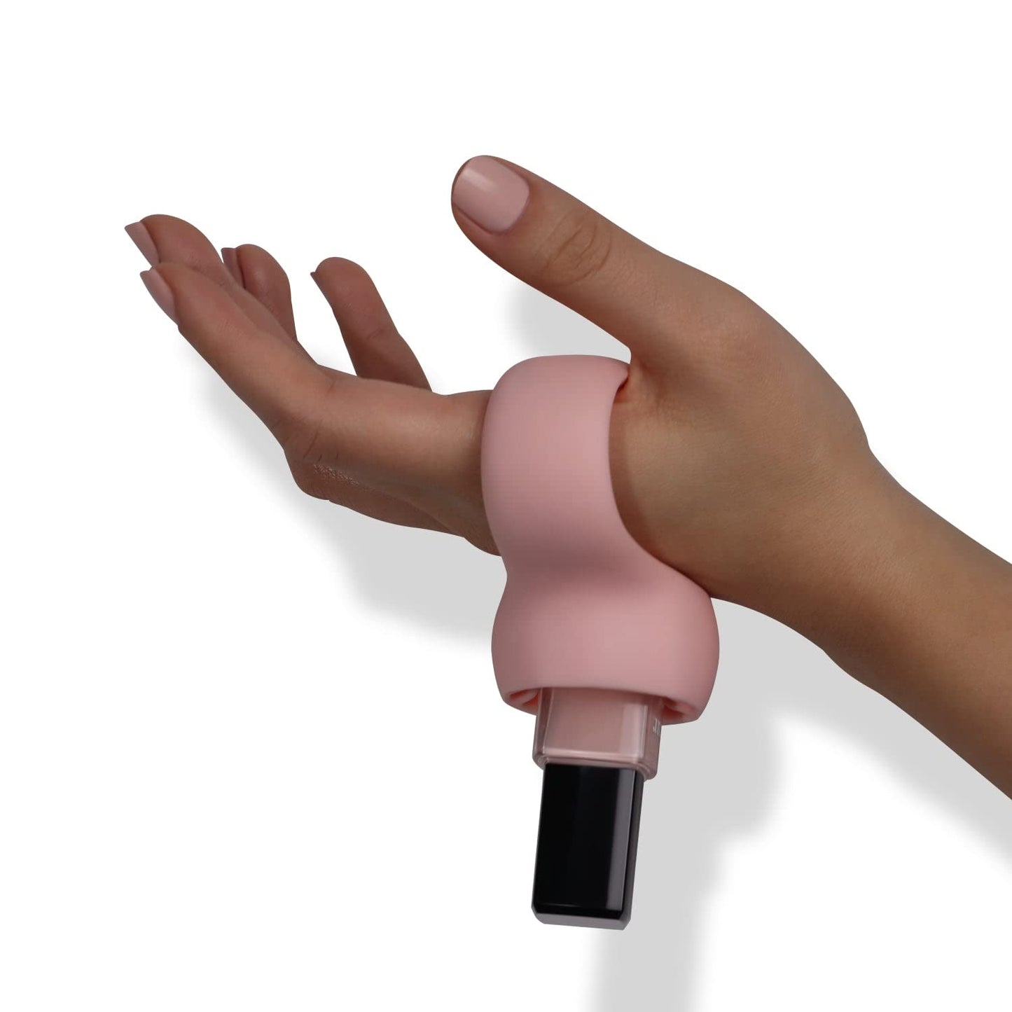 Portable Nail Polish Bottle Holder - Soft Adjustable Wearable Anti-Spill Grip for Manicure and Pedicure Applications