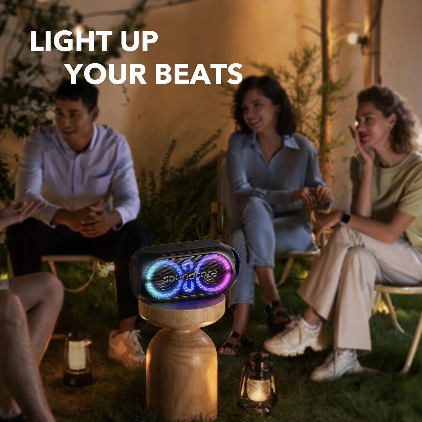 Rave Party 2 Portable Bluetooth Speaker, 120W, IPX4 Water Resistance, 16-Hour Battery Life