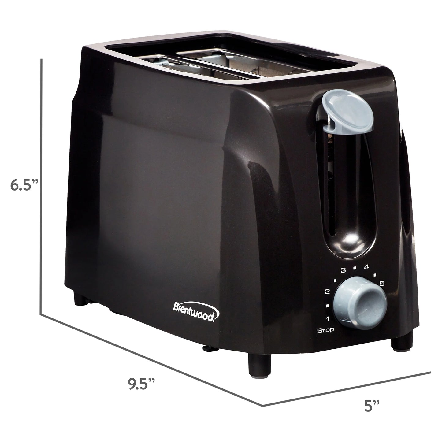 Cool Touch Black 2-Slice Toaster