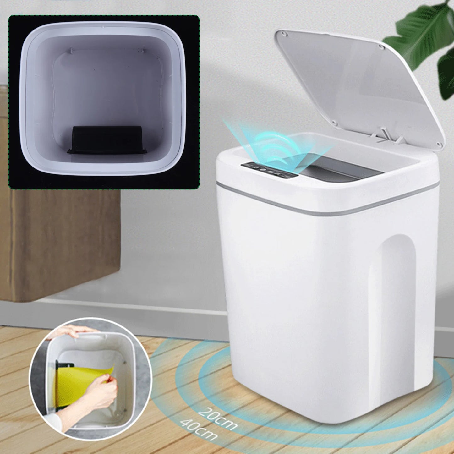 Automatic Touchless Intelligent Induction Automatic Trash Can Trash Bin Automatic with Trash Bin Motion Sensor