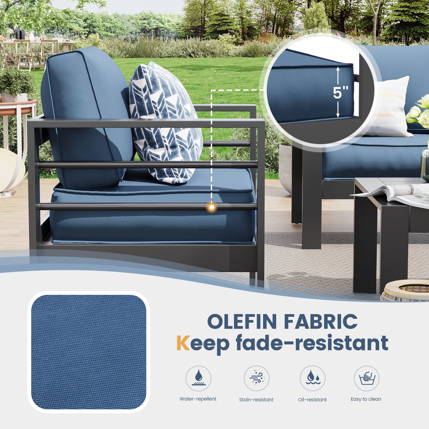 Aluminum Outdoor Patio Furniture Set