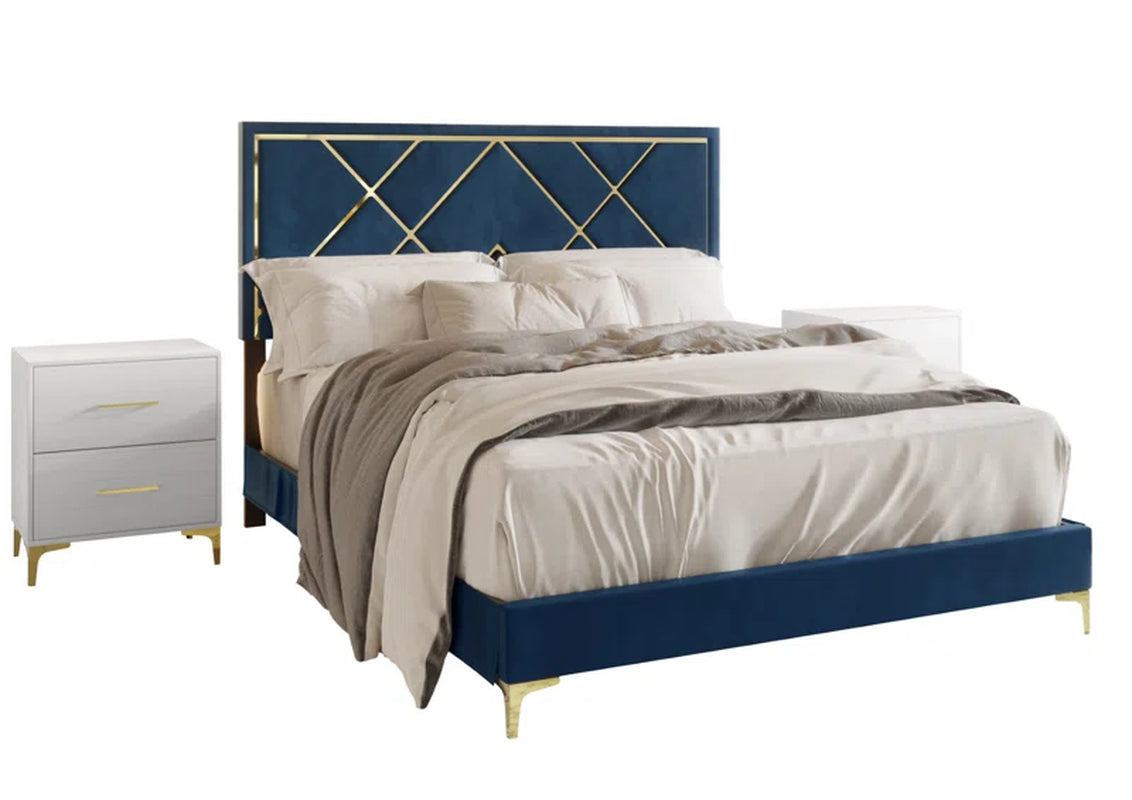 Lausyn Upholstered Standard 3 Piece Bedroom Set