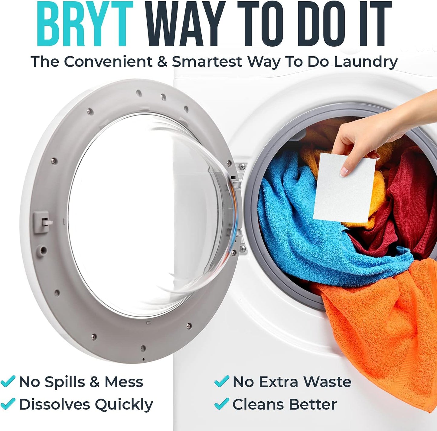 Biodegradable Laundry Detergent Sheets | Eco-Friendly, Mess-Free Strips for Home, Dorm, Travel, and Camping | Zero Waste, Plastic-Free, Fresh Linen Scent, 50 Loads