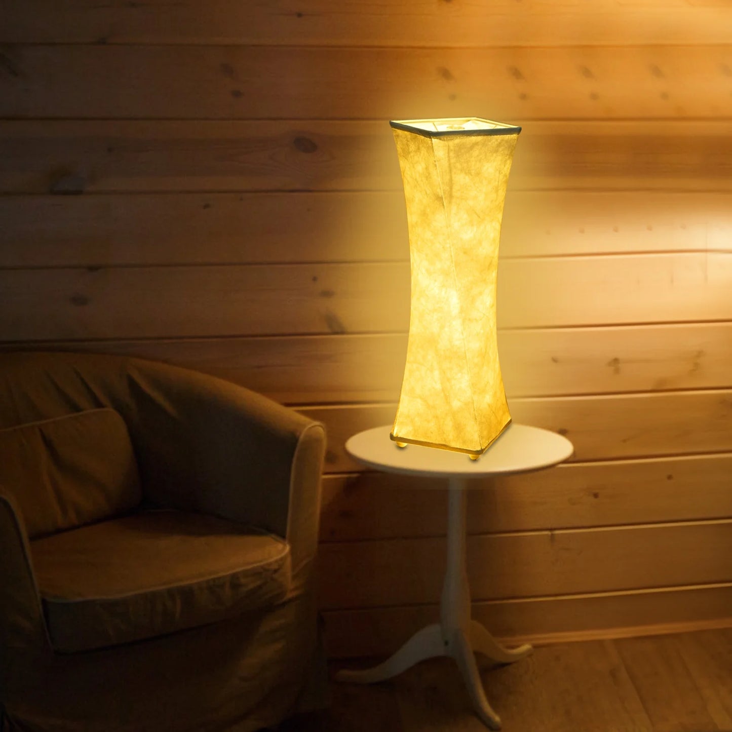 Contemporary Fabric Table Lamp Set of 2 with Dimmable 3-Color Temperature, White Shade, USB Charging for Bedroom and Living Room