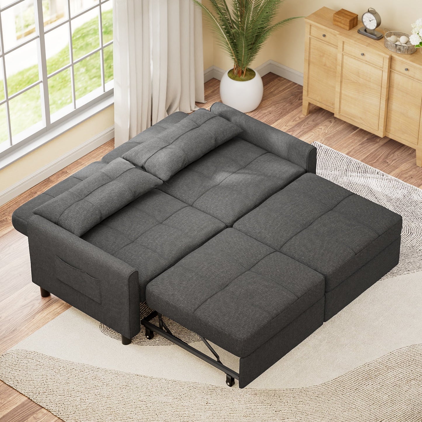 Small Space Convertible Sleeper Sofa Couch for Home Furniture