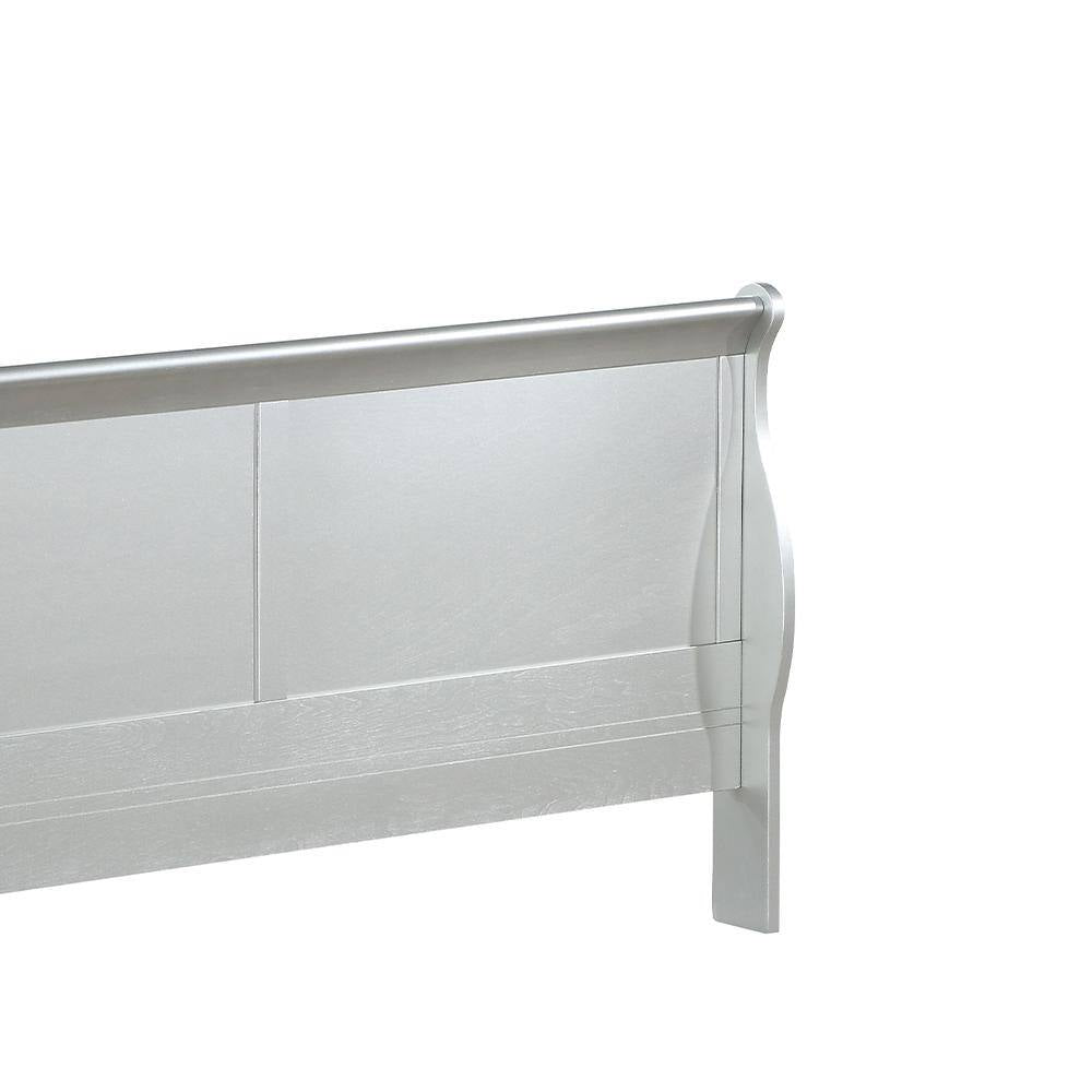 Louis Philippe III Platinum Eastern King Bed