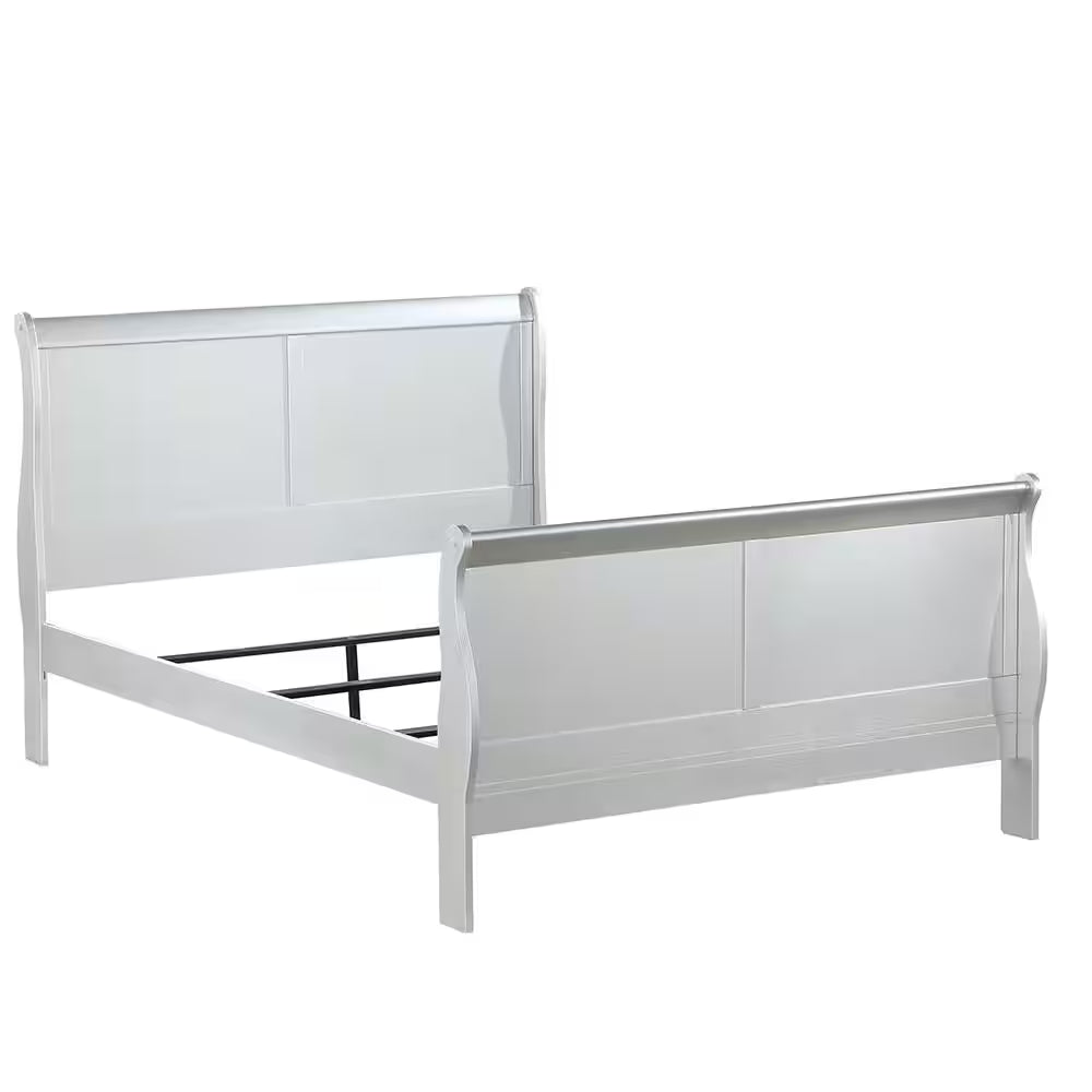 Louis Philippe III Platinum Eastern King Bed