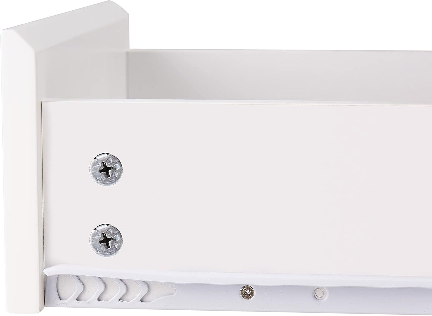 White Nightstand Set of 2 with Drawer Storage Shelves for Bedroom, Living Room, and Office