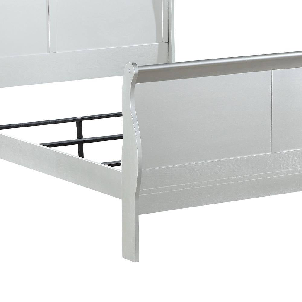 Louis Philippe III Platinum Eastern King Bed