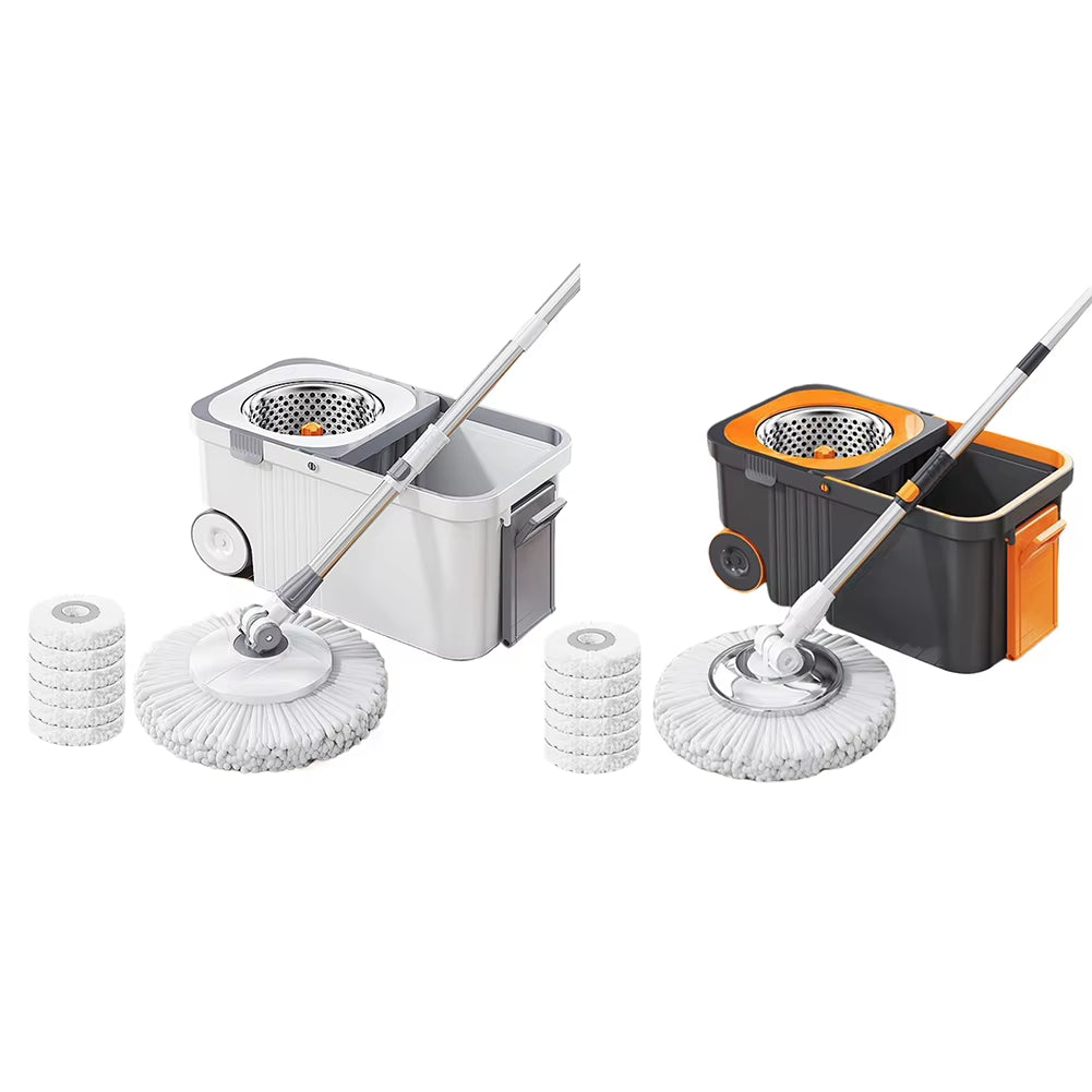 Automatic 360° Spin Dehydration Cleaning Broom/Mop and Bucket