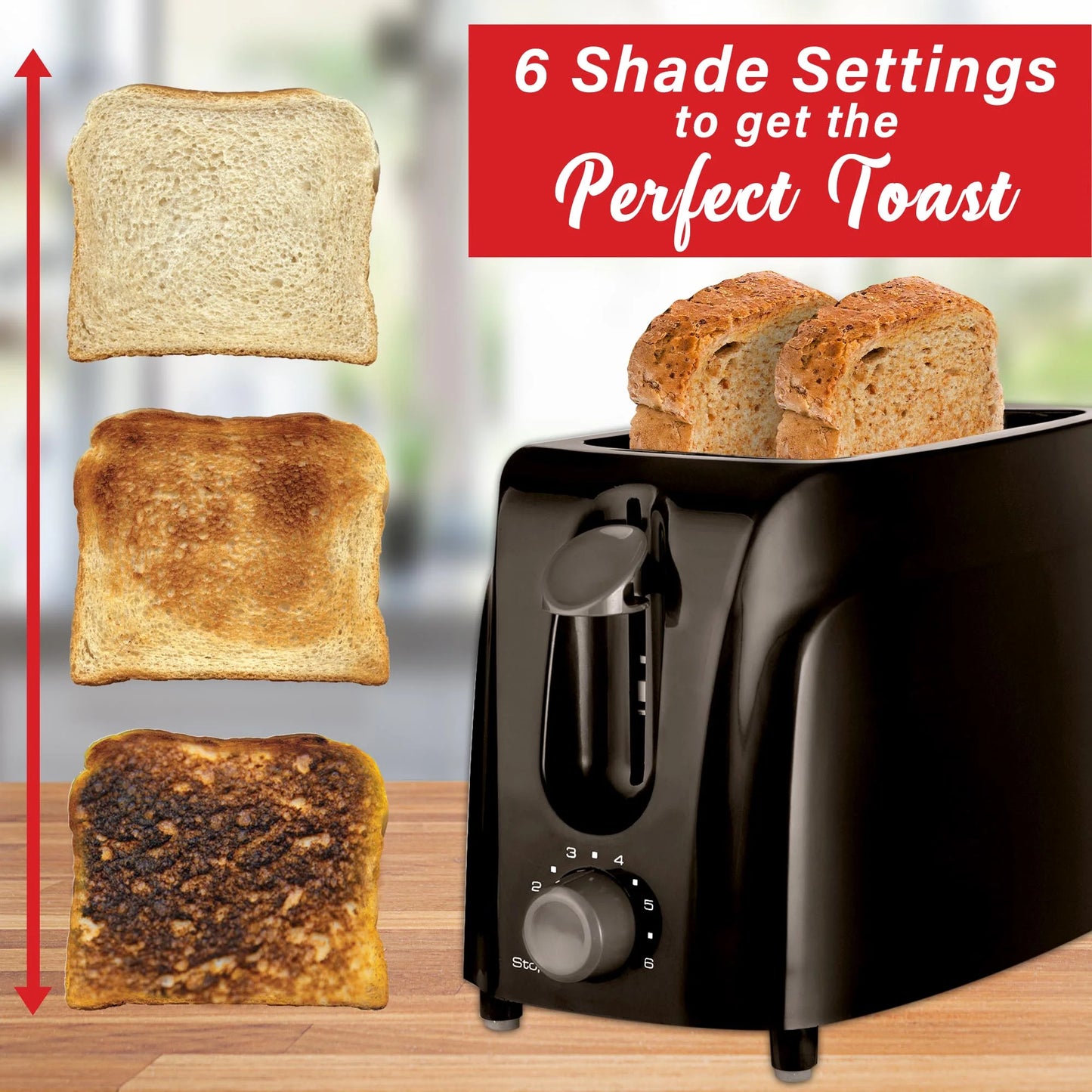 Cool Touch Black 2-Slice Toaster