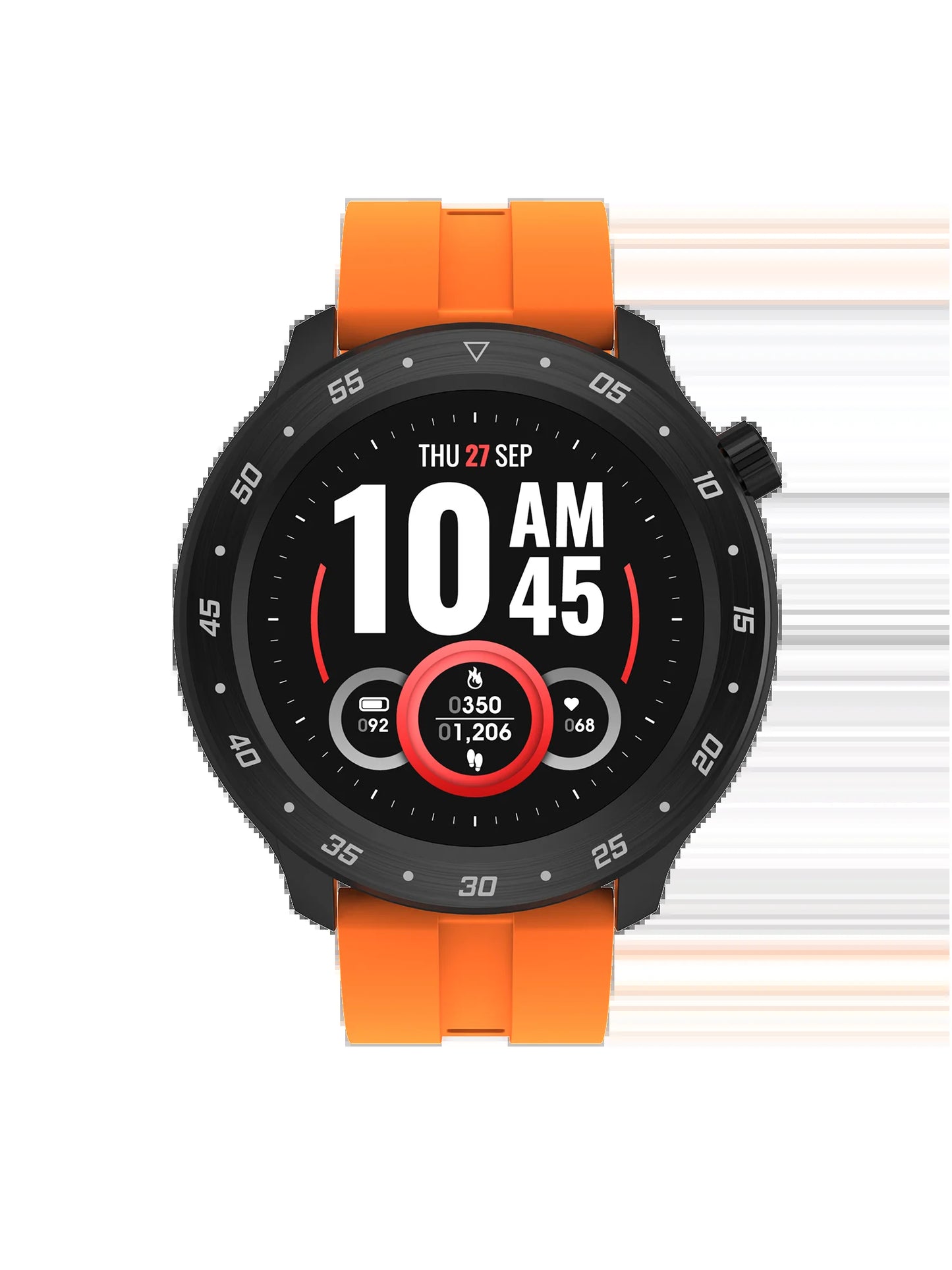Bold 3 Unisex Smart Watch with Silicone Strap in Orange
