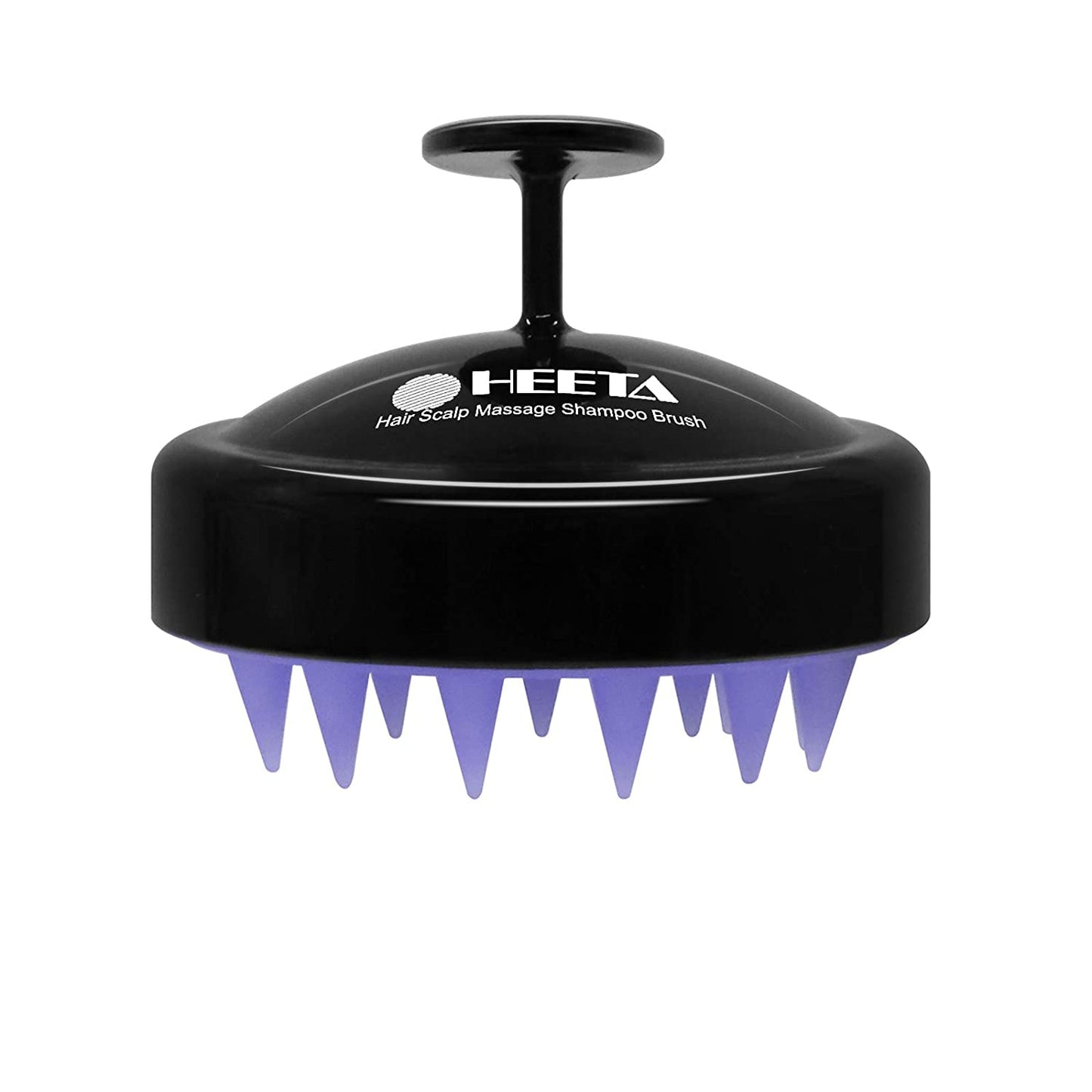 Silicone Scalp Massager and Shampoo Brush for Hair Growth, Exfoliation, and Dandruff Removal - Suitable for All Hair Types, Black