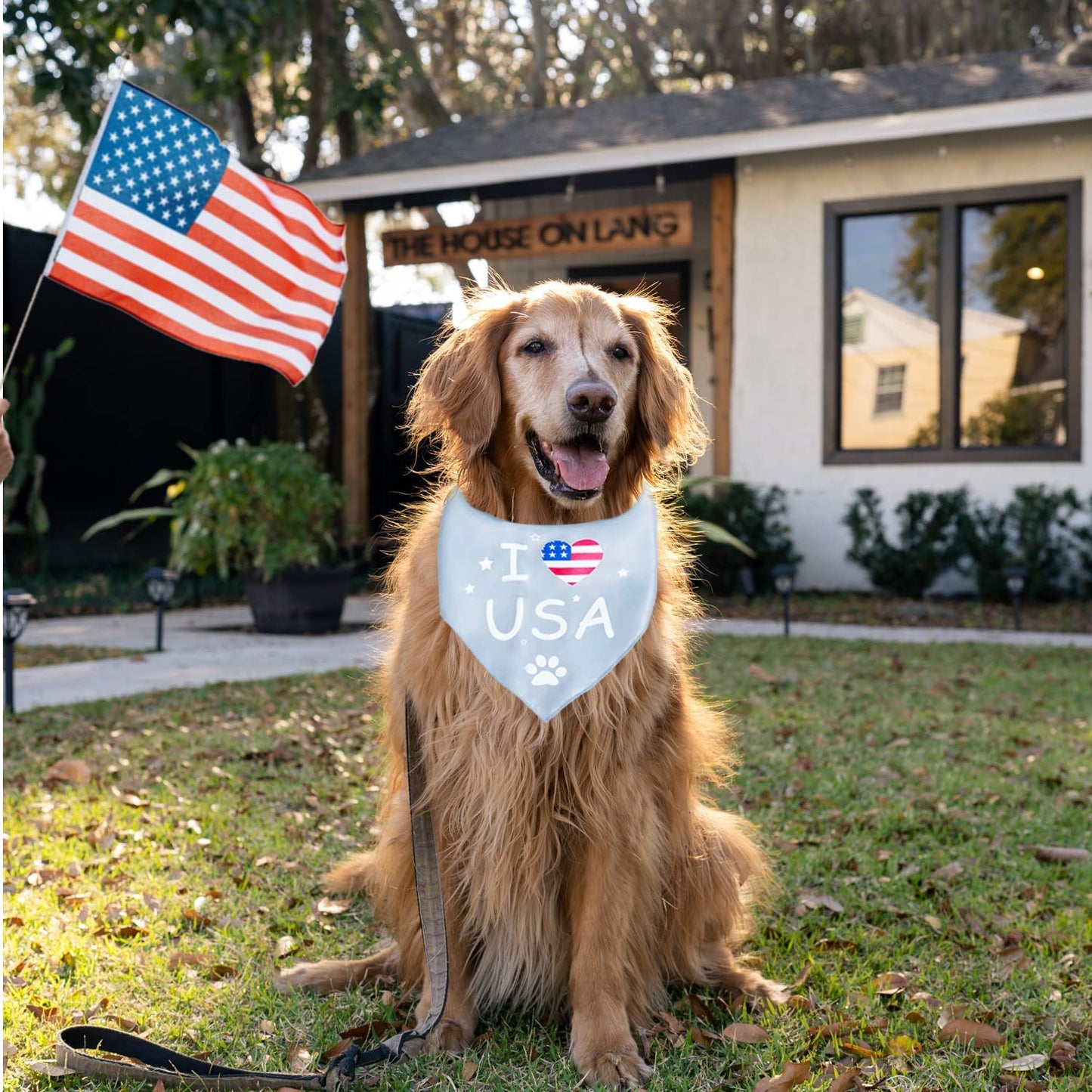 Fourth of July Dog Bandana,Dog Bandanas 4Th of July,Independence Day Patriotic Dog Bandana American Boy Dog Bandana for Large