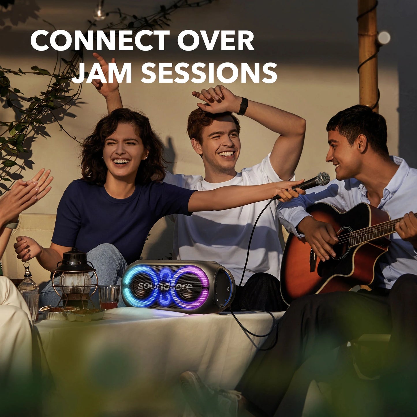 Rave Party 2 Portable Bluetooth Speaker, 120W, IPX4 Water Resistance, 16-Hour Battery Life