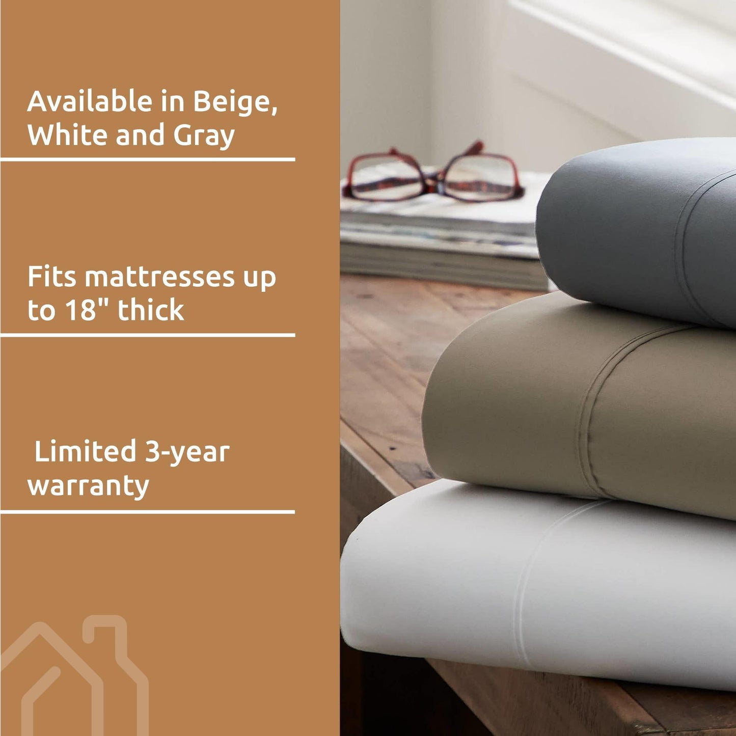 Premium Microfiber Twin Sheet Set - White