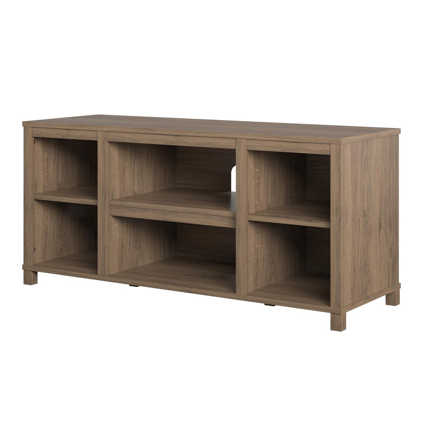 Parsons TV Stand for TVs up to 50 inches in Rustic Oak Finish