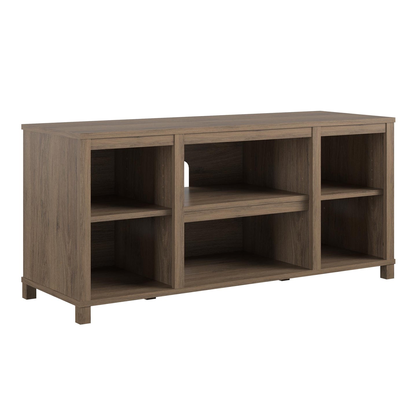 Parsons TV Stand for TVs up to 50 inches in Rustic Oak Finish