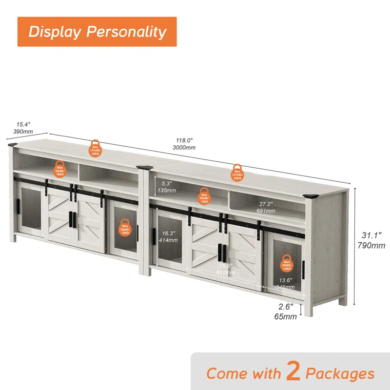 Cainin 118'' W TV Stand