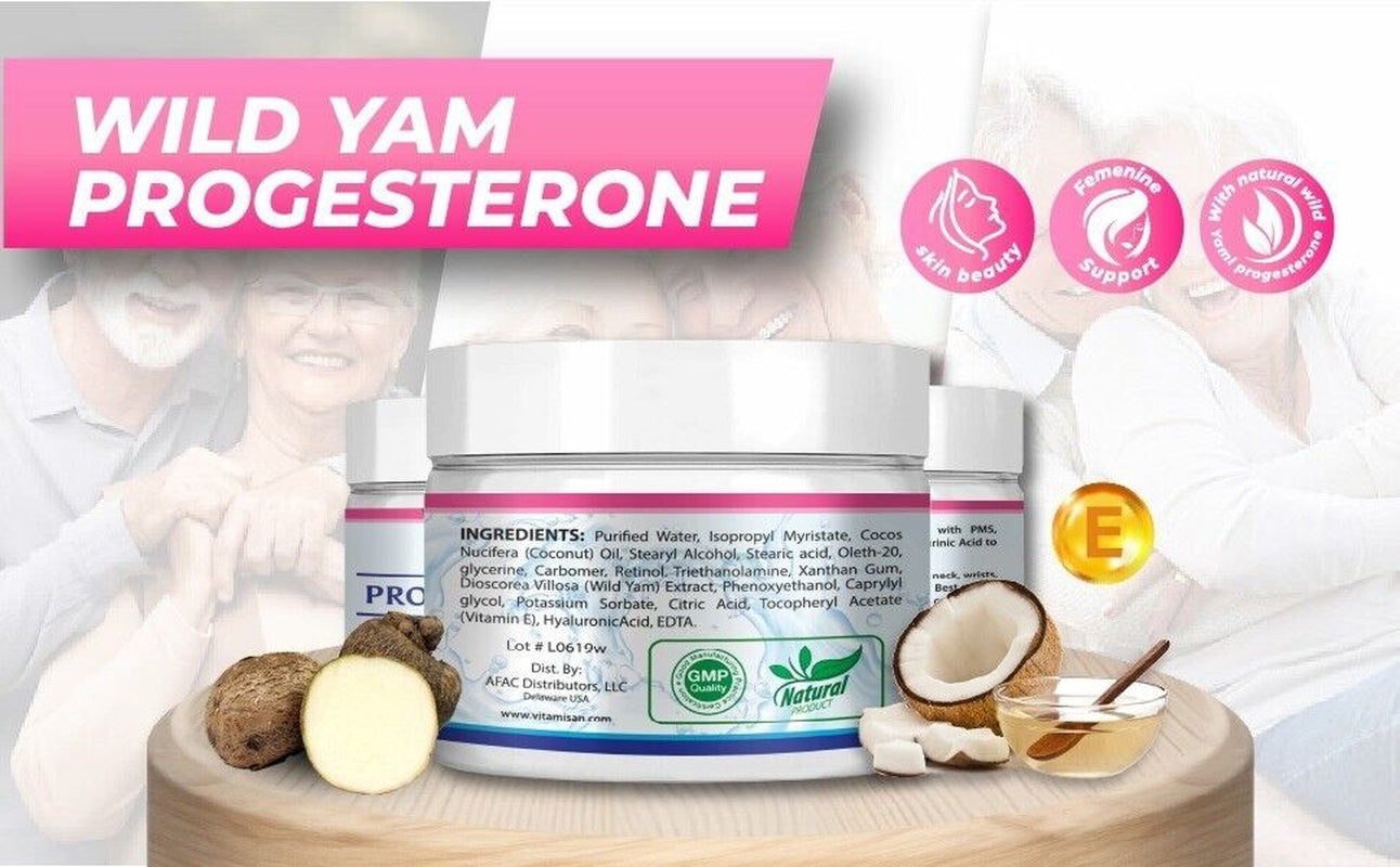 Balance Suplement Natural Cream Wild Yam Hot Flashes Balance Femenine Crema