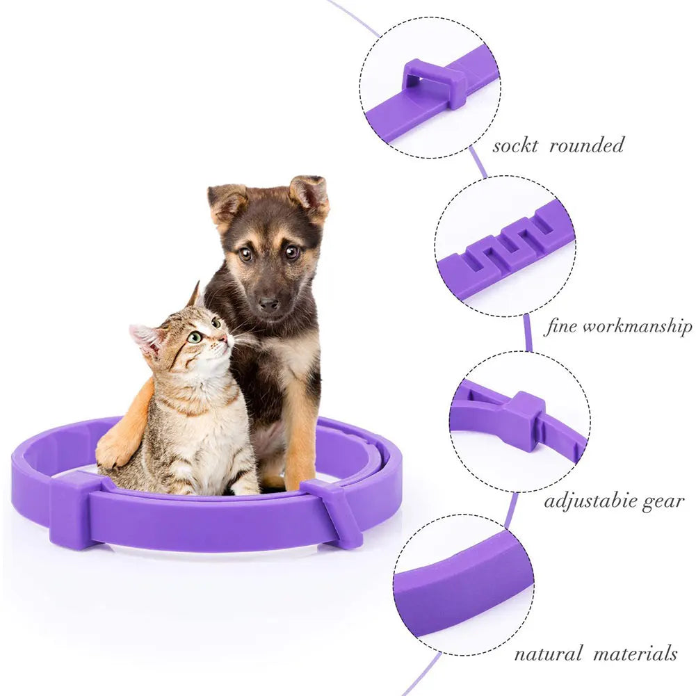3/4 Pack Pet Calming Collar Stress and Anxiety Relief Appeasing Calming Collar Natural Calm Relax Soothing Collars for Dogs/Cats