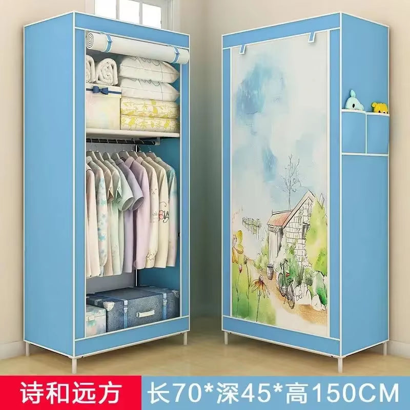 Non-Woven Fabric Panoramic Folding Cloth 3D Wardrobe