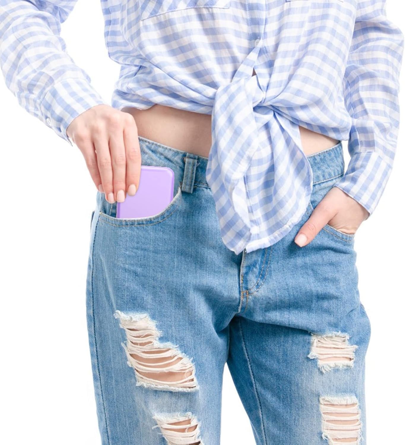 Compact LED Makeup Mirror with 1X/3X Magnification - Portable Mini Travel Mirror in Purple, Ideal for Purse and Pocket, Perfect Gift for Girls