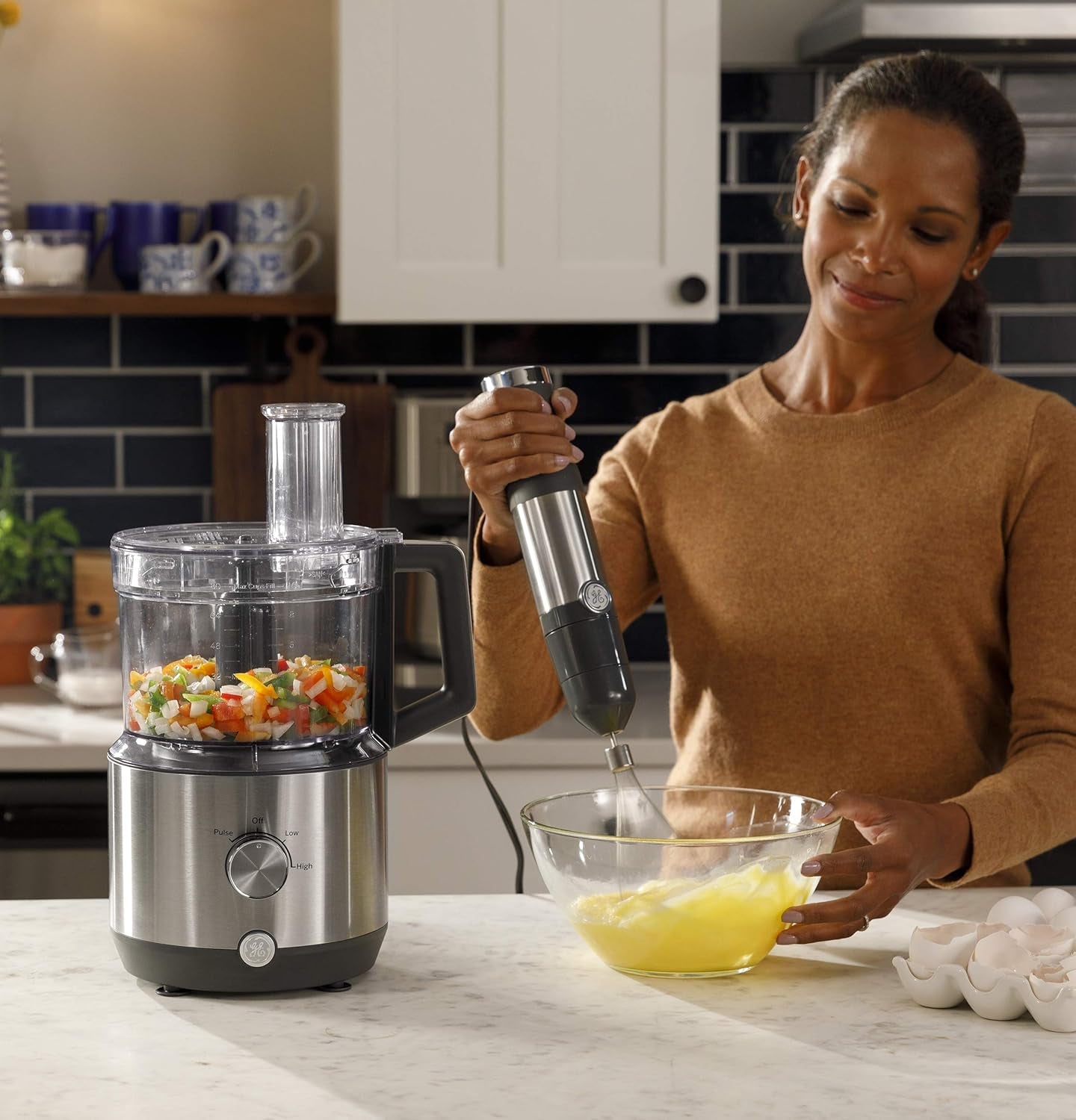 Professional Immersion Blender | Versatile Handheld Blender for Shakes, Smoothies, Baby Food & More | Includes Whisk and Blending Jar | 2-Speed Settings | Interchanable Attachments for Effortless Cleaning | 500 Watts | Durable Stainless Steel Construction