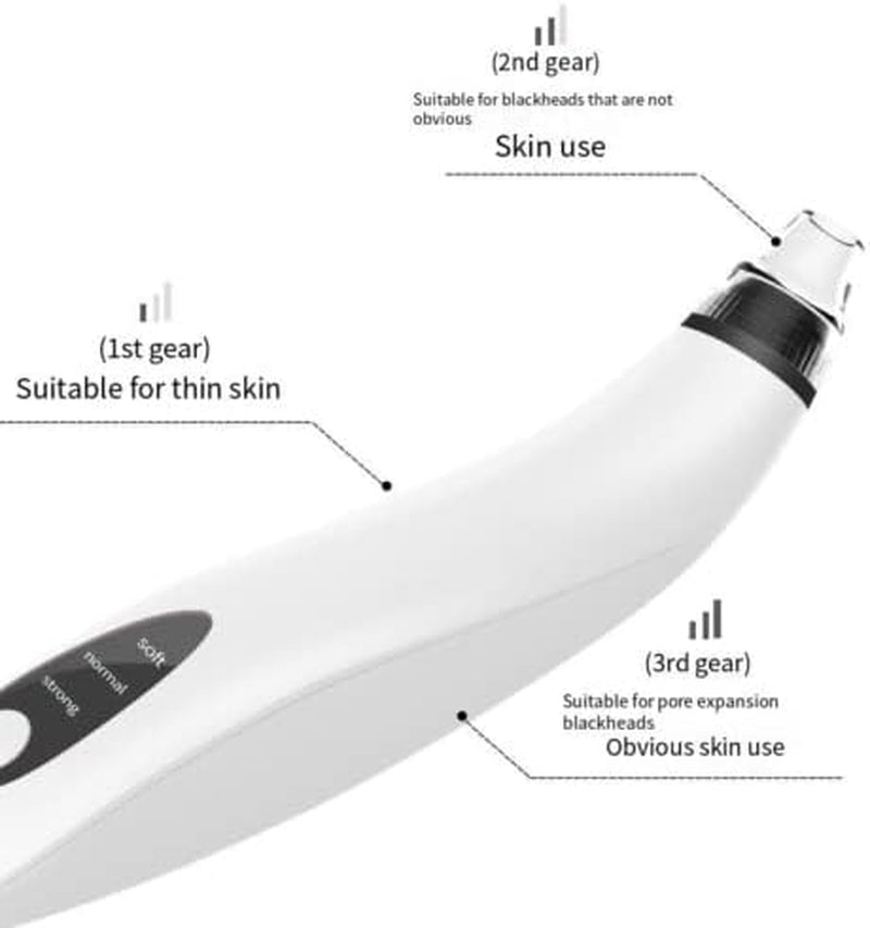 Professional Electric Blackhead Remover with Diamond Pore Vacuum Suction for Facial Cleansing