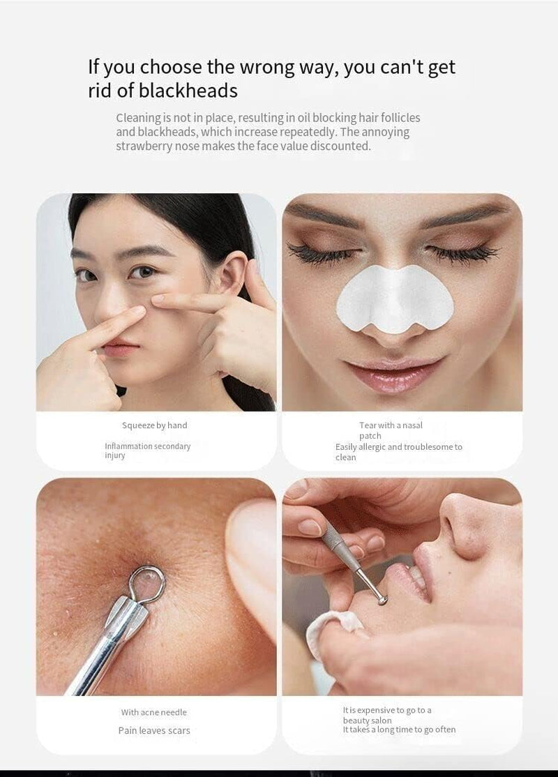 Professional Electric Blackhead Remover with Diamond Pore Vacuum Suction for Facial Cleansing