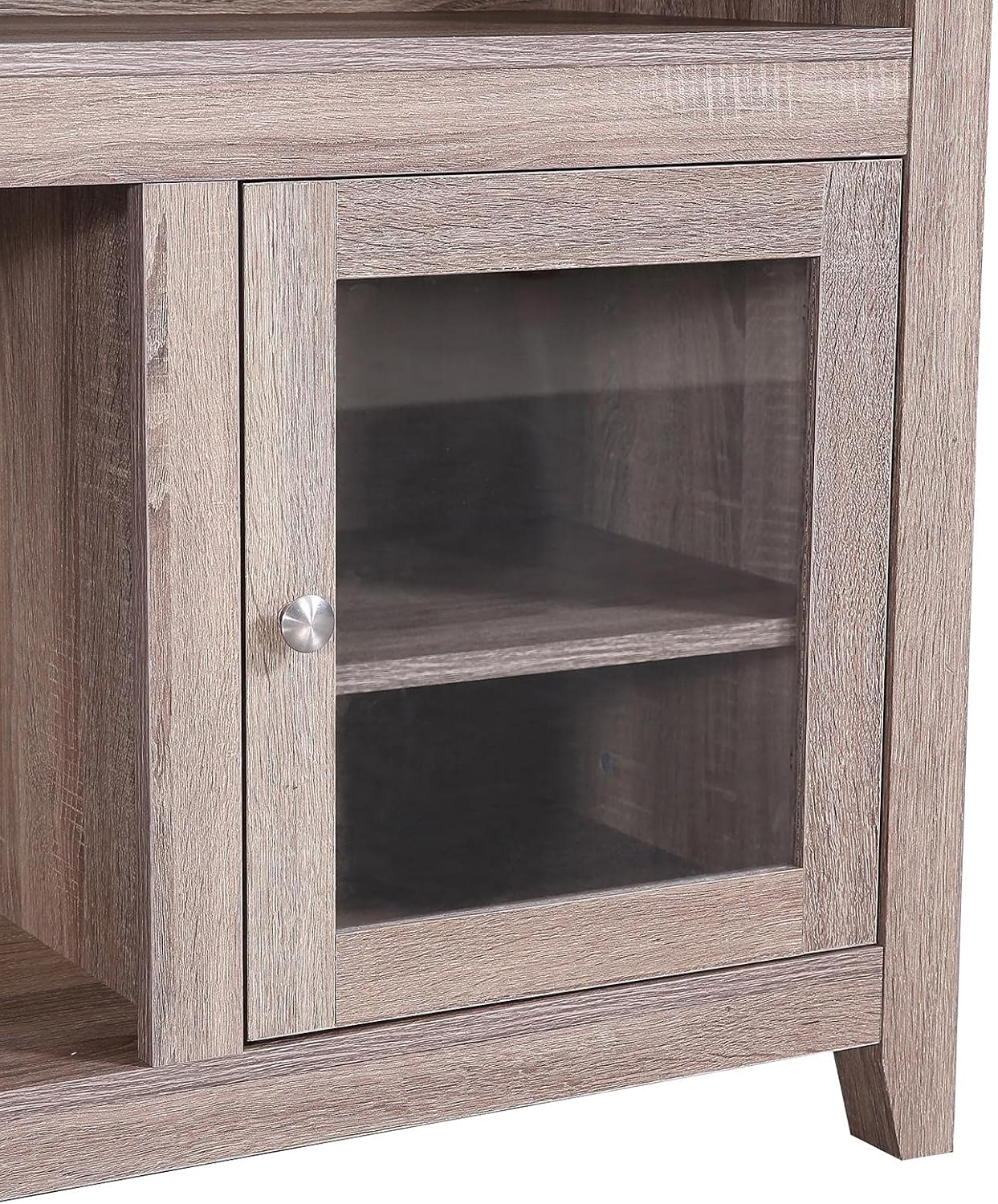 Modern Wood TV Stand and Entertainment Center with Storage for TVs up to 65