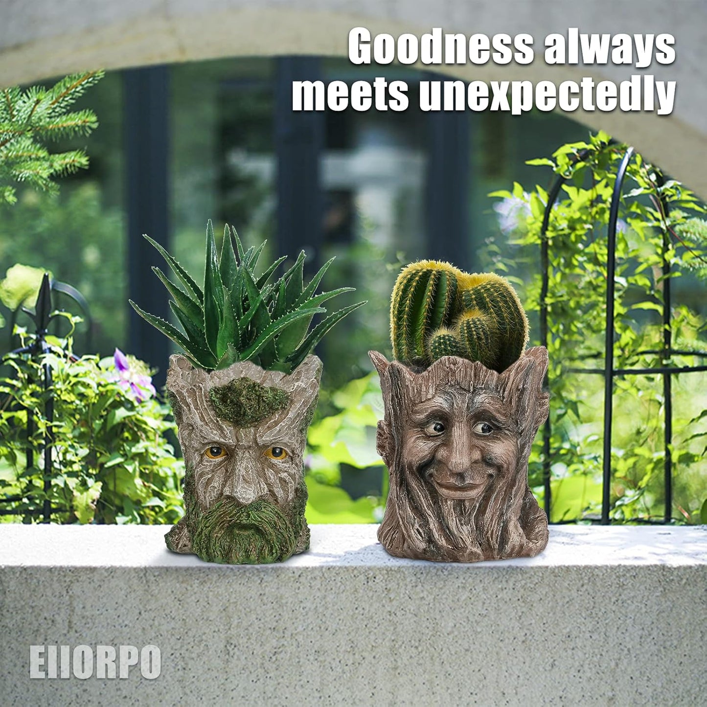 Face Planters Pots Head for Indoor Outdoor Plants