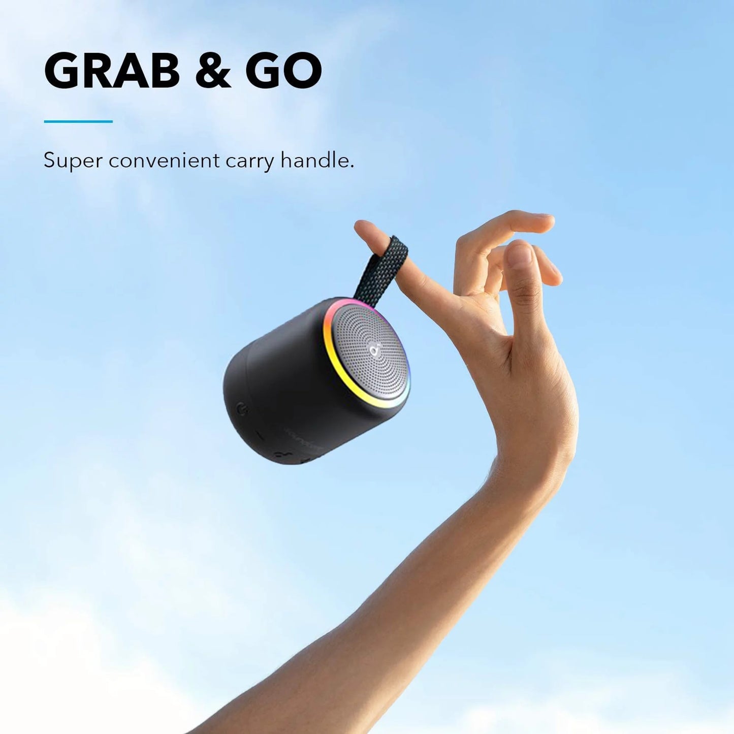 Mini 3 Pro Portable Speaker by - 15-Hour Playtime, IPX7 Waterproof Rating
