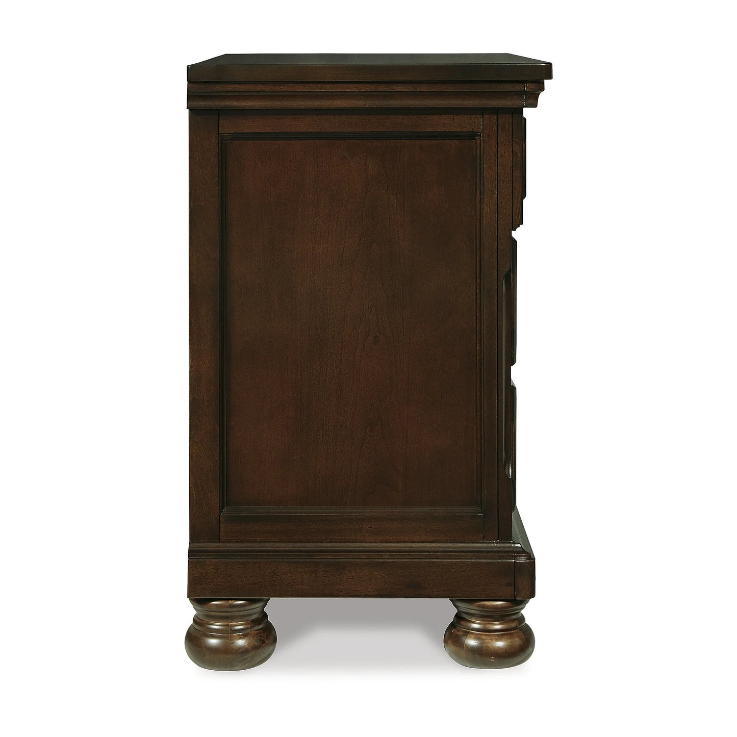 Ashley Porter Classic Nightstand with Dovetail Joinery and Ball-Bearing Slides, Dark Brown Finish, 2 Drawers