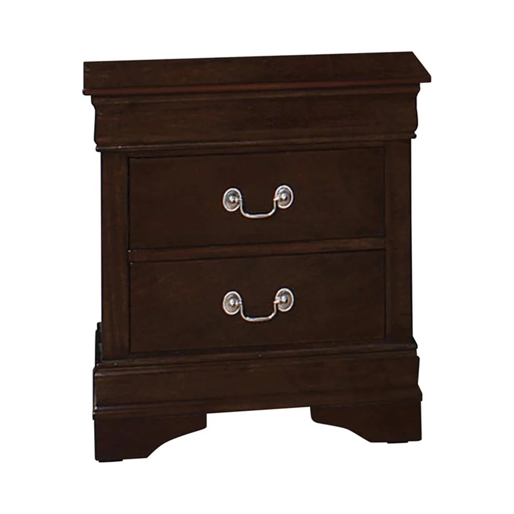 Louis Philippe High Headboard Panel Bedroom Set
