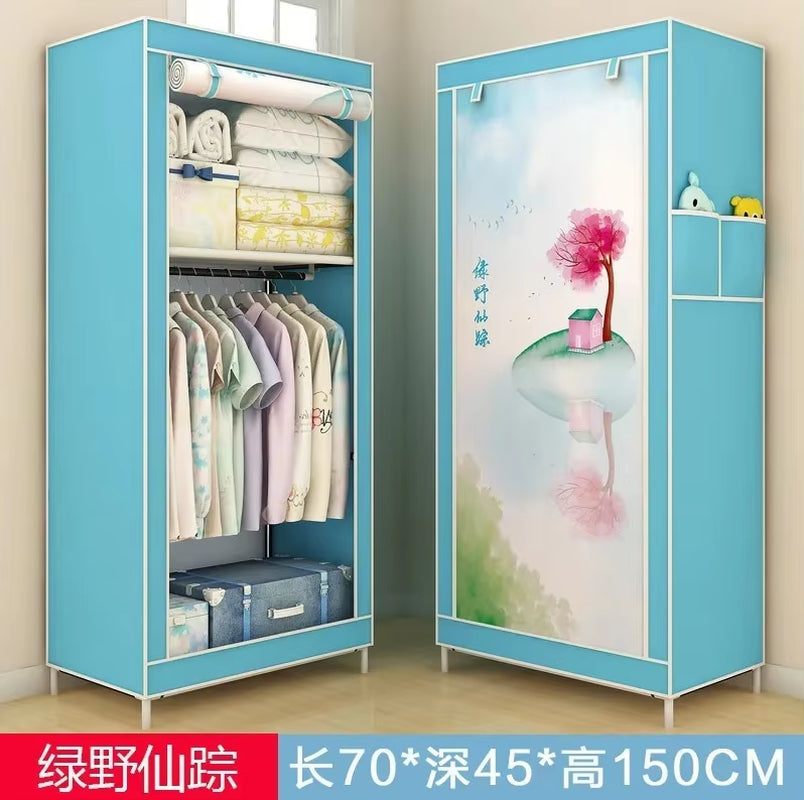 Non-Woven Fabric Panoramic Folding Cloth 3D Wardrobe