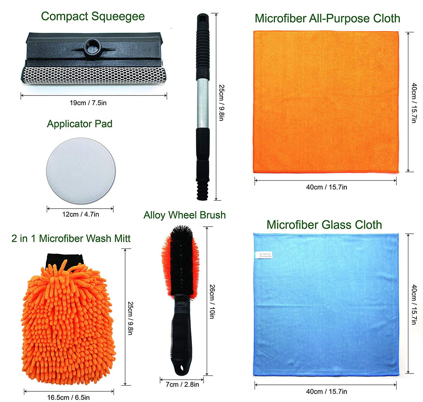 Automotive Cleaner, 6 Pieces Cleaning Tools Kit