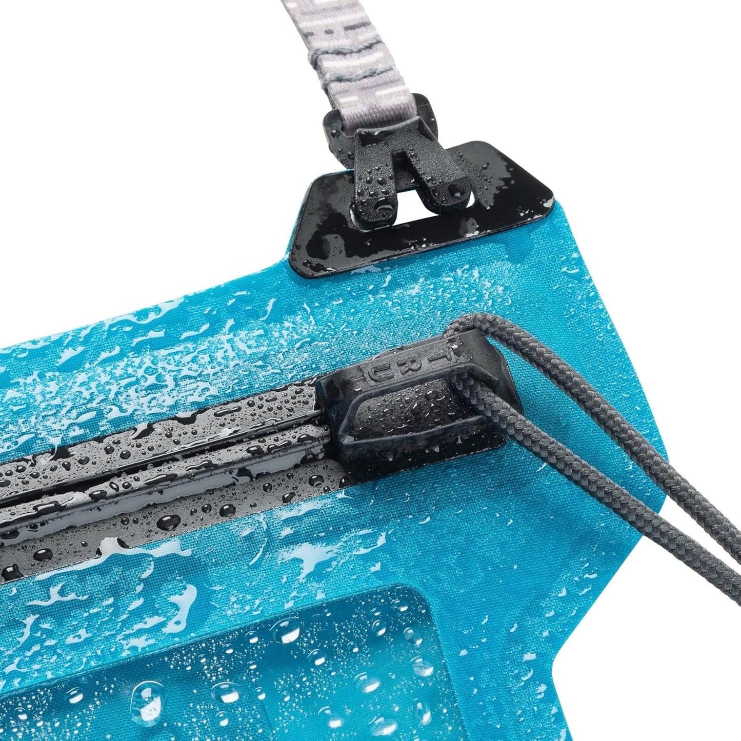 Runoff Waterproof Phone Pouch with Lanyard and Zipper, IP67 Universal Waterproof Case for Iphone 11/11 Pro Max/Xs Max/Xr/X/8/8P Galaxy, Blue (ROPPL-03-R3)