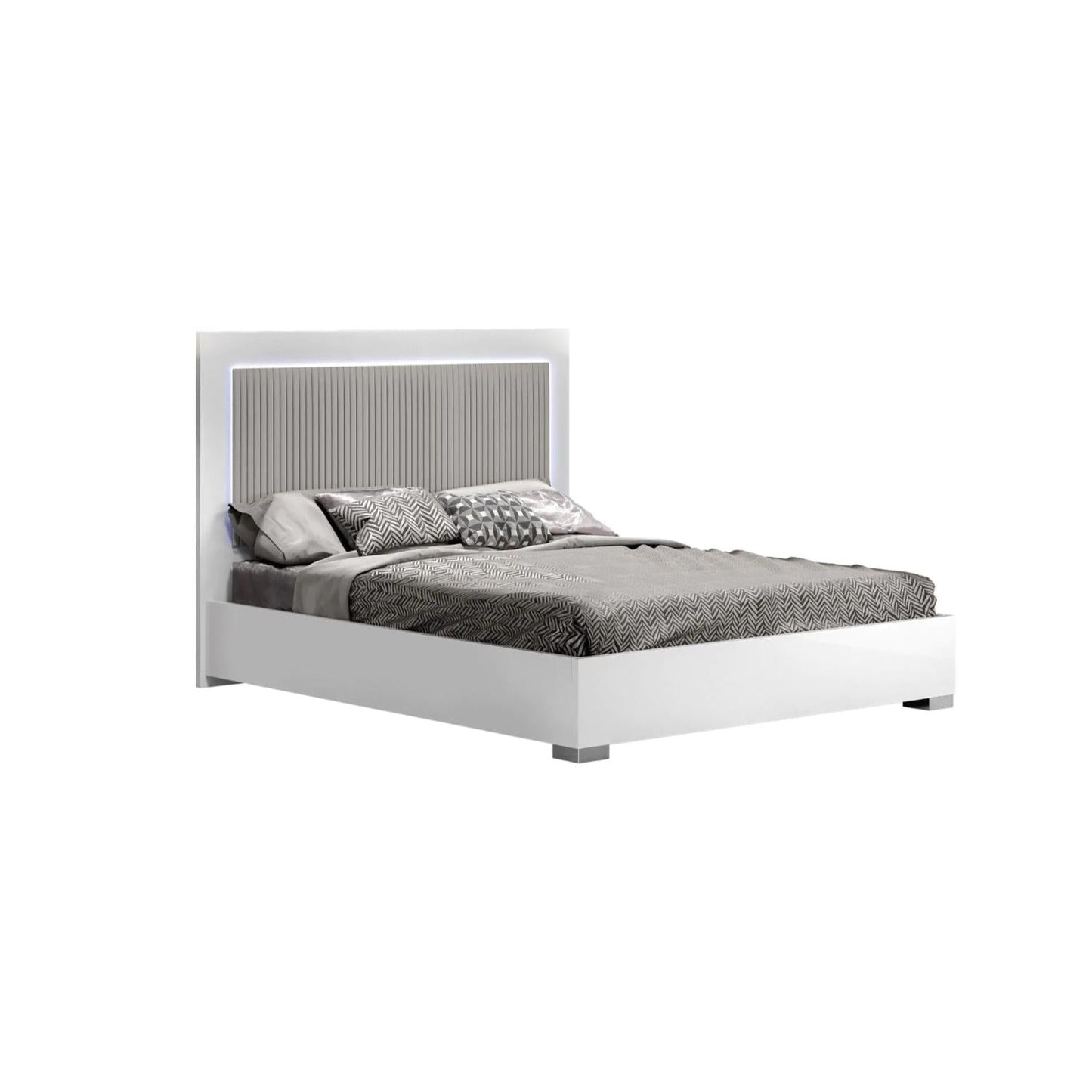 Luxuria Premium King Size 3-Piece Bedroom Set in White