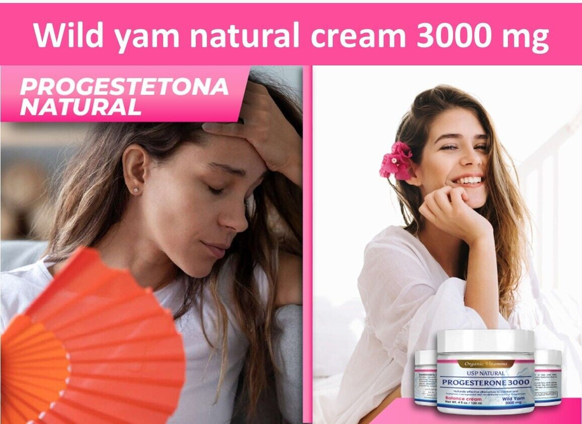 Balance Suplement Natural Cream Wild Yam Hot Flashes Balance Femenine Crema