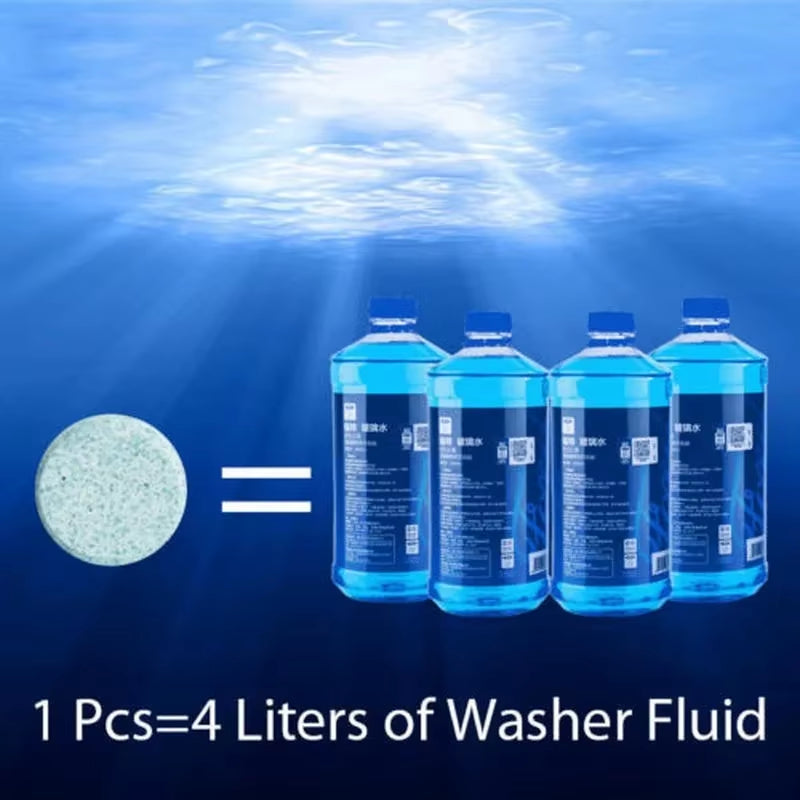 Car Windshield Cleaner Effervescent Tablets Solid Washer Agent Universal Automobile Glass Water Dust Soot Remover