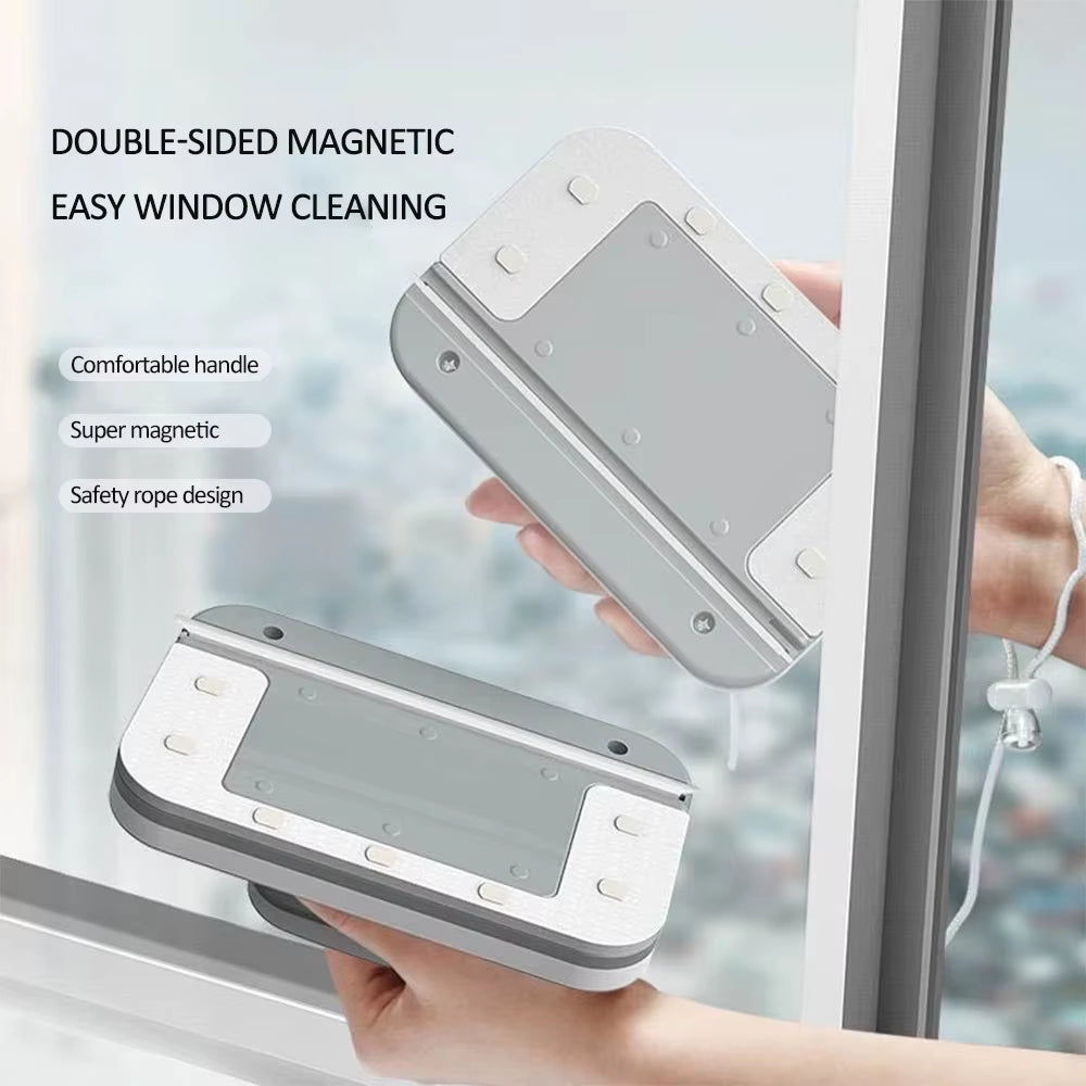 NEW Magnetic Window Cleaner Double-Sided Window Cleaning Brush Glass Wiper Cleaning Tools outside Window Cleaner for High Rise