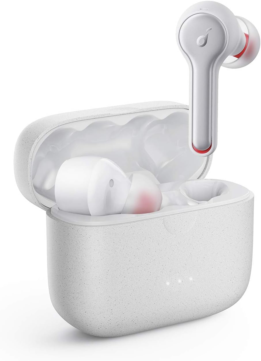 Liberty Air 2 Wireless Earbuds with Diamond-Inspired Drivers, Bluetooth 5, 4 Microphones, Noise Reduction, 28 Hours Playtime, HearID Technology, and Wireless Charging for Calls and Home Office Use