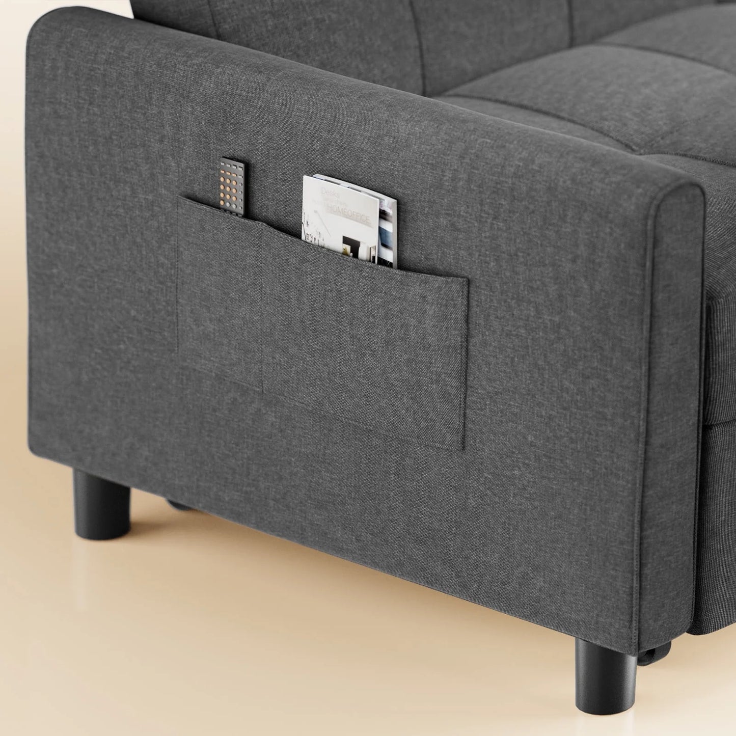 Small Space Convertible Sleeper Sofa Couch for Home Furniture