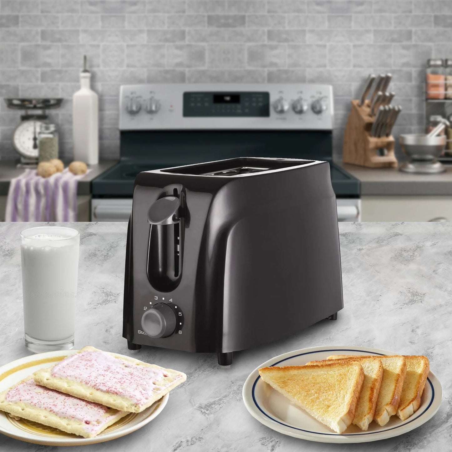 Cool Touch Black 2-Slice Toaster