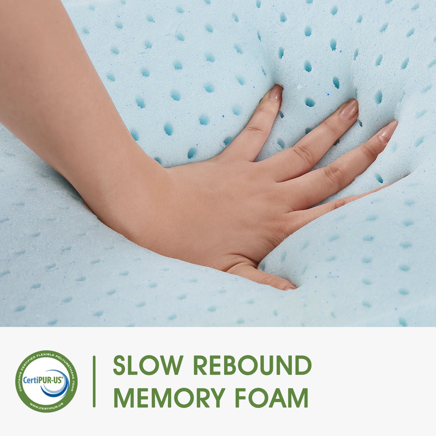 Standard Size Cooling Gel Memory Foam Pillow for Neck Support, 25" x 16